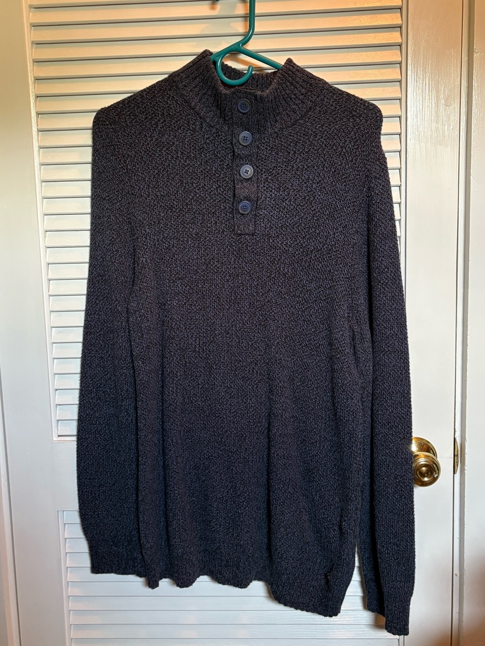Flag & Anthem Marled Navy Blue Sweater — Men’s Medium - Picture 2 of 6